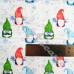 Frozen Gonks Christmas on White 100% Digital Cotton 