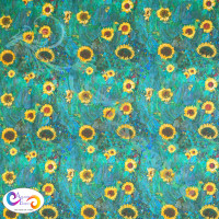 GUSTAV KLIMT Sunflower's Design 100% Cotton