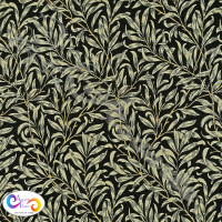 William Morris Design Willow Bough Ebony 100% Digital Cotton Print