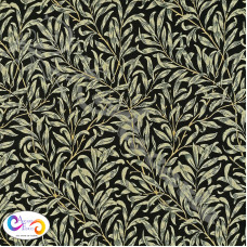 William Morris Design Willow Bough Ebony 100% Digital Cotton Print