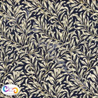 William Morris Design Willow Bough Navy 100% Digital Cotton Print