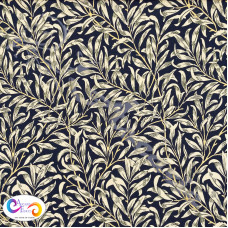 William Morris Design Willow Bough Navy 100% Digital Cotton Print