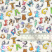 Animal Alphabet Fabric 100% Cotton