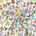 Animal Alphabet Fabric 100% Cotton