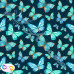 Blue Butterfly's digital print 100% Cotton Fabric