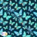Blue Butterfly's digital print 100% Cotton Fabric