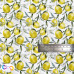 Lemons on White 100% Digital Cotton Print