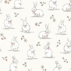 Woodland Bunnies 100% Cotton Fabric