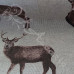  Digital Linen Look Stags on Cotton Rich Fabric
