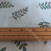 Cotton Rich Leaves on Linen Look Fabric