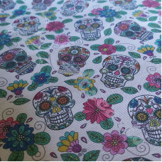  Cotton Rich Flower Power Skulls 