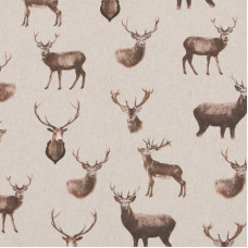 Cotton Rich Linen Look Deers