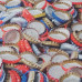 Bottle Tops  Cotton Rich Linen Look Fabric