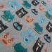 Cotton Rich Linen Look Cartoon Cats