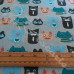 Cotton Rich Linen Look Cartoon Cats