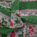 Cotton Rich Linen Look Scandi Christmas Green