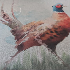 3 x  Digital Pheasant Panels on Cotton Rich Fabric