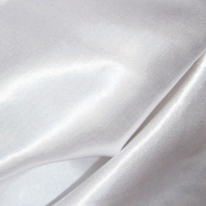  Plain White Polyester Satin 