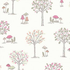 Woodland Trees 100% Cotton Fabric