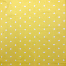 Yellow Dotty Spot 100% Cotton