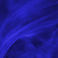 Plain Dyed Sheer Organza Fabric Dark Blue