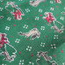 Father Christmas in Sleigh 100% Cotton 