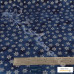 Christmas Sparkling Silver Snowflakes on Navy 100% Cotton from John Louden