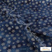 Christmas Sparkling Silver Snowflakes on Navy 100% Cotton from John Louden