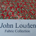 Small Christmas Holly on Red 100% Cotton from John Louden