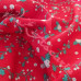 Christmas Mistletoe on Red 100% Cotton from Rose & Hubble