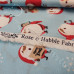 Happy Santa on Blue 100% Cotton from Rose & Hubble