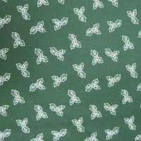 60cm  Small Sliver Holly on Green Background  100% Cotton 