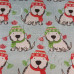 Dogs ready for Winter Walks on Blue Polycotton Print