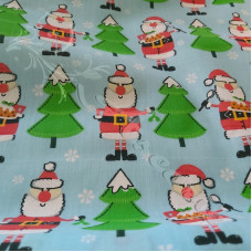 Father Christmas Polycotton Print