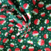 Small Christmas Puds on Green Polycotton Print