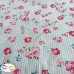 Retro Stripe with Flowers100% Cotton 54"