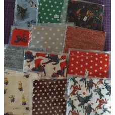 670g of 100% Cotton MIXED SIZE REMNANTS 670g of 100% Cotton MIXED SIZE REMNANTS