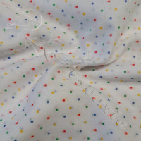Multi coloured Pin Spot Poly Cotton