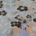 3.95m Brown, Purple & Peach Flowers 100% cotton 