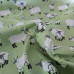 Sheep & Lambs on Green 100% Cotton