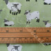 Sheep & Lambs on Green 100% Cotton