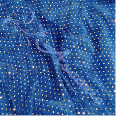 Diamante Velvet Royal Blue Dress Fabric