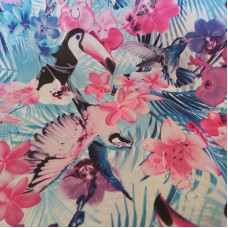 Tropical Digital Print Bi Stretch