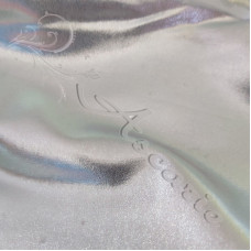 Silver Metallic Foil Stretch Lame Fabric 