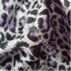 2mtrs Purple Leopard Skin Dress Fabric