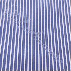 Blue & White Stripe PolyCotton 