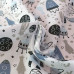 Space Ships & Planets on White PolyCotton