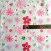 Pink Flowers & Hearts on White PolyCotton