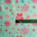 Flowers & Hearts on Mint PolyCotton