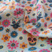 Skulls & Flowers on Grey PolyCotton